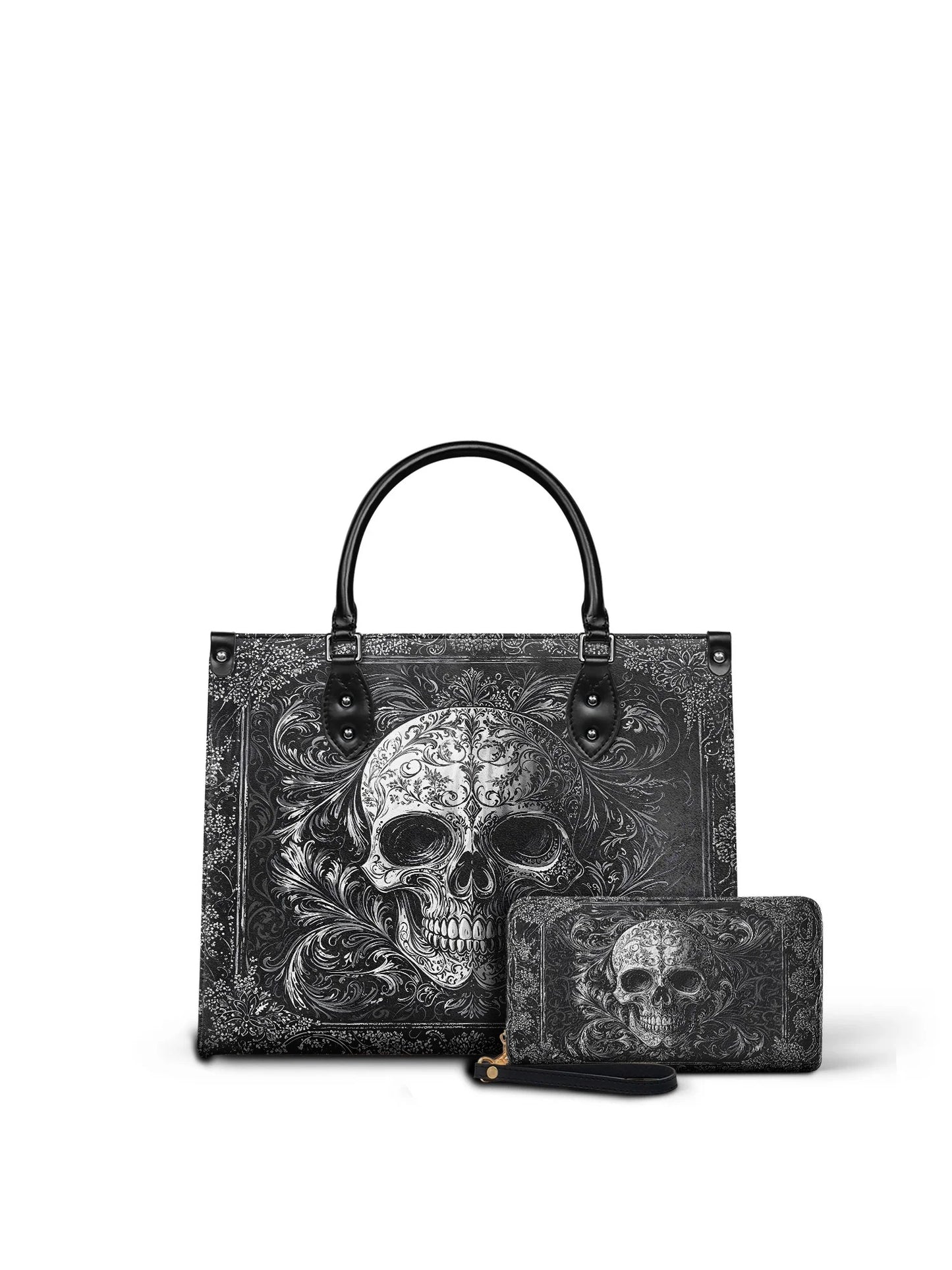 "Obscuria" - Leather Handbag Matching Set (FREE WALLET)