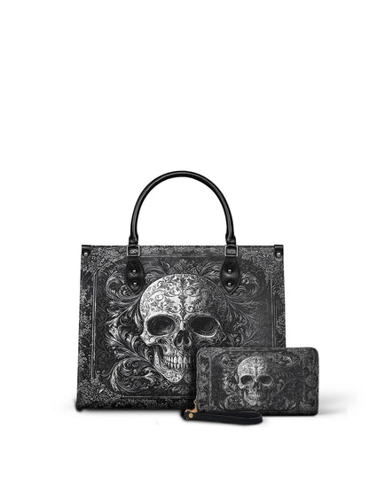 "Obscuria" - Leather Handbag Matching Set (FREE WALLET)