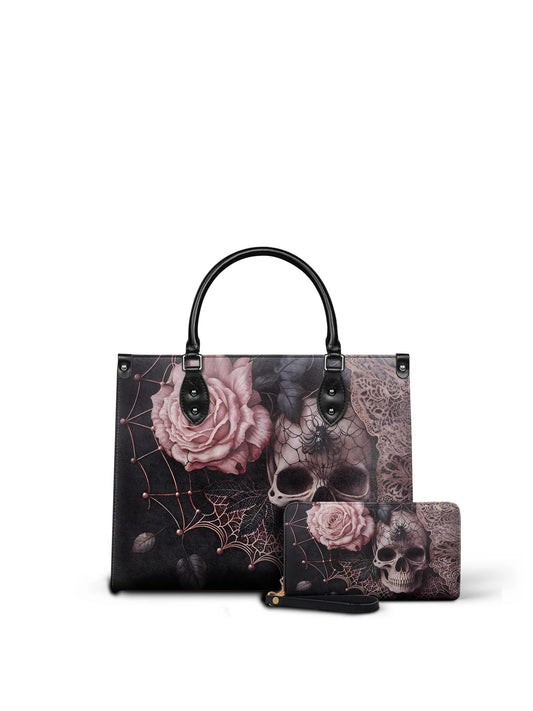 "Venomina" - Leather Handbag Matching Set (FREE WALLET)