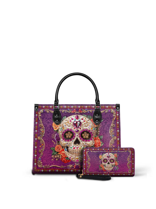 "Catrinelle" - Leather Handbag Matching Set  (FREE WALLET)