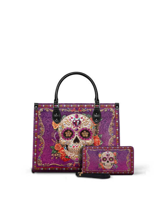 "Catrinelle" - Leather Handbag Matching Set  (FREE WALLET)