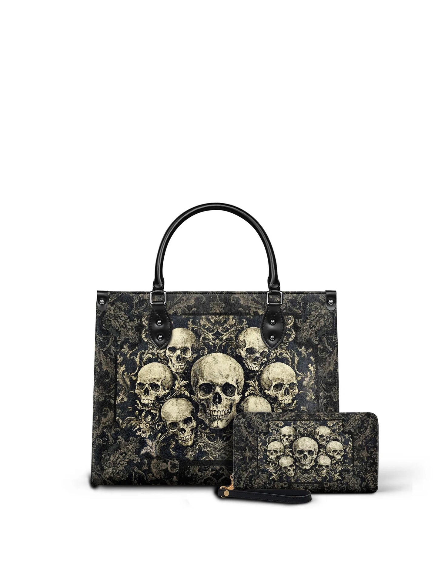 "Deathmark" - Leather Handbag Matching Set (FREE WALLET)