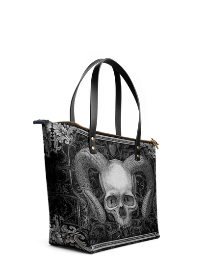 "Grimcrown" Leather Tote Bag Matching Set (FREE WALLET)