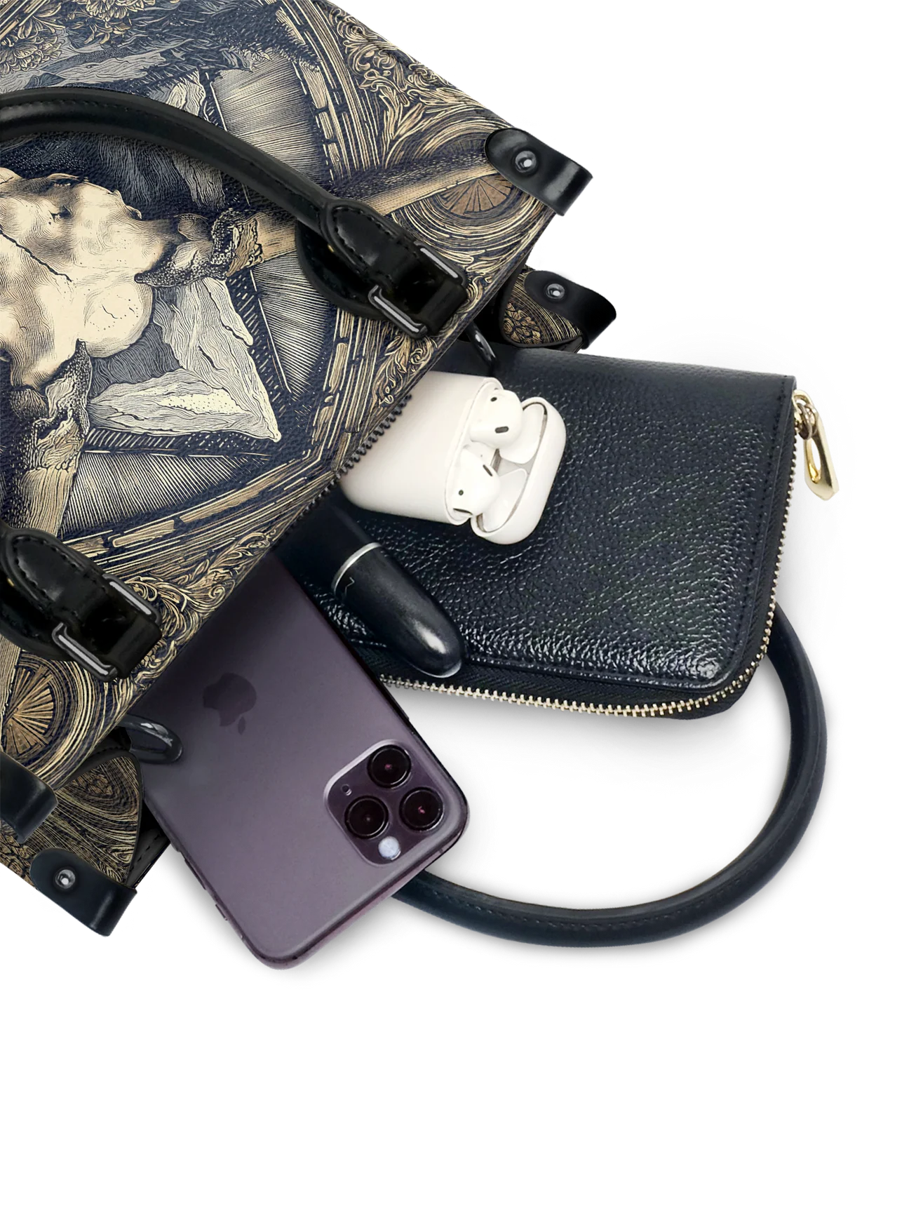 "Altarhorn" - Small Leather Handbag Matching Set  (FREE WALLET)