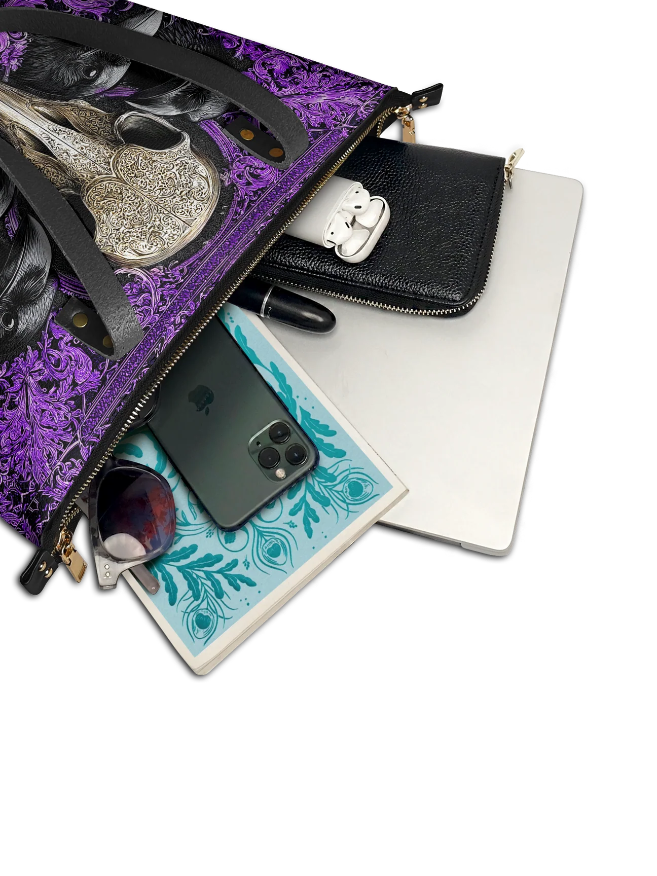 "Corvexia" Leather Tote Bag Matching Set (FREE WALLET)
