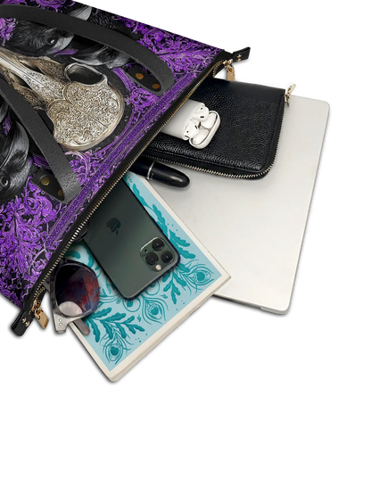 "Corvexia" Leather Tote Bag Matching Set (FREE WALLET)