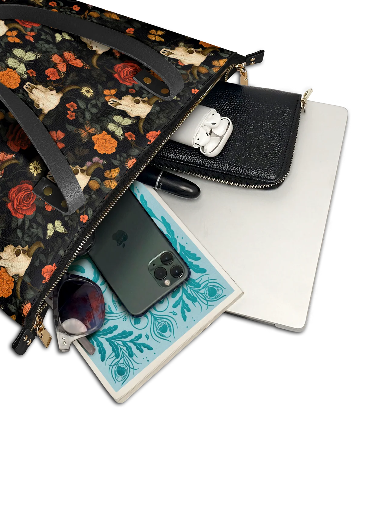 "Thornfall" Leather Tote Bag Matching Set (FREE WALLET)