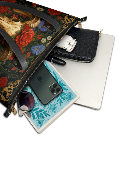 "Rosethorn" Leather Tote Bag Matching Set (FREE WALLET)