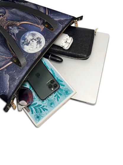 "Moonreaver" Leather Tote Bag Matching Set (FREE WALLET)