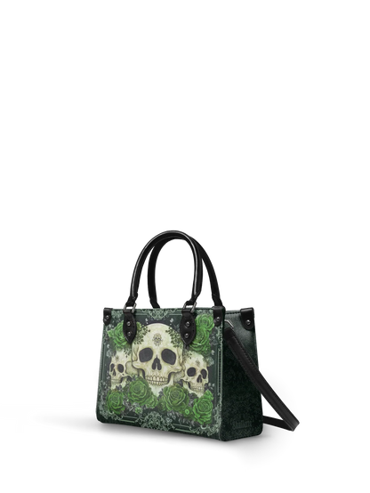 "Bloodrose" Poison Ivy - Small Leather Handbag Matching Set (FREE WALLET)