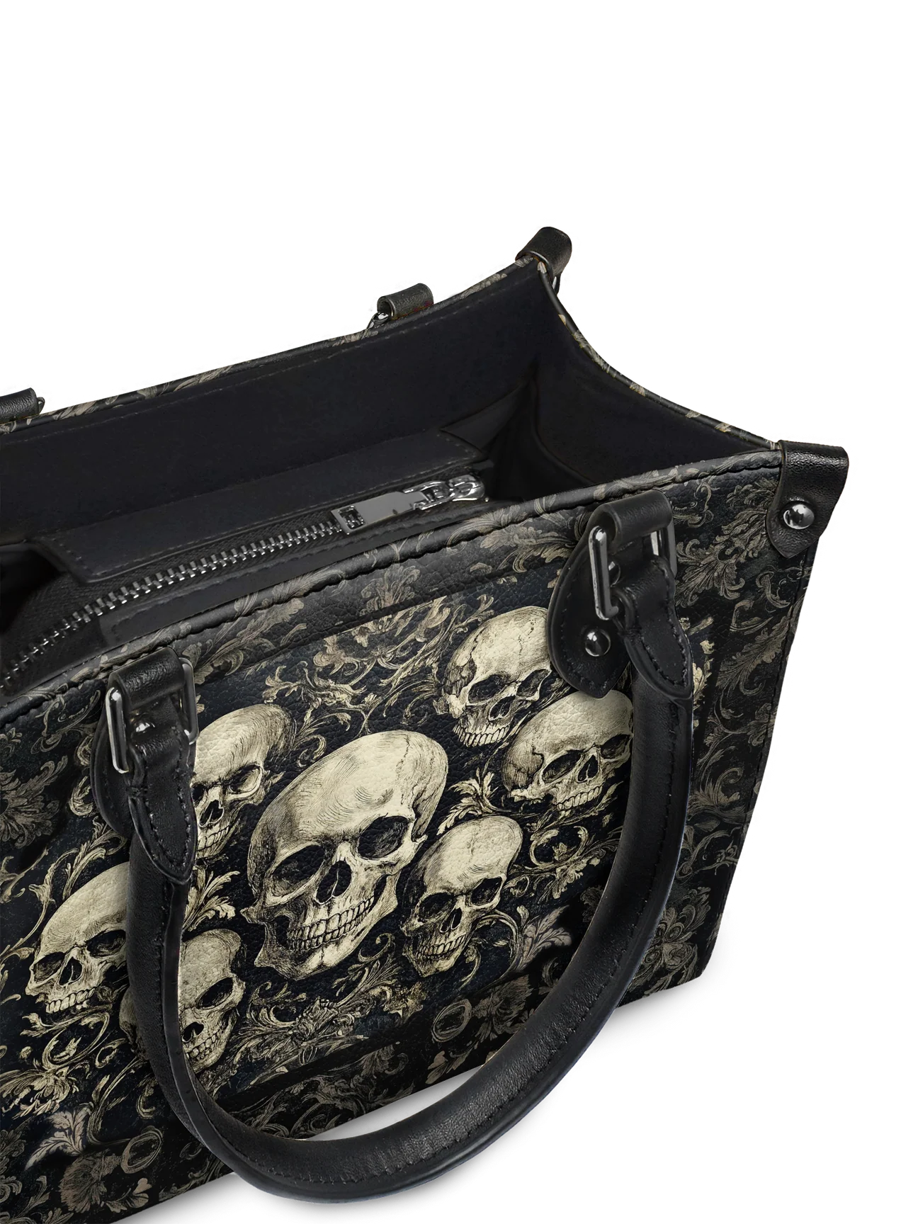 "Deathmark" - Small Leather Handbag Matching Set (FREE WALLET)