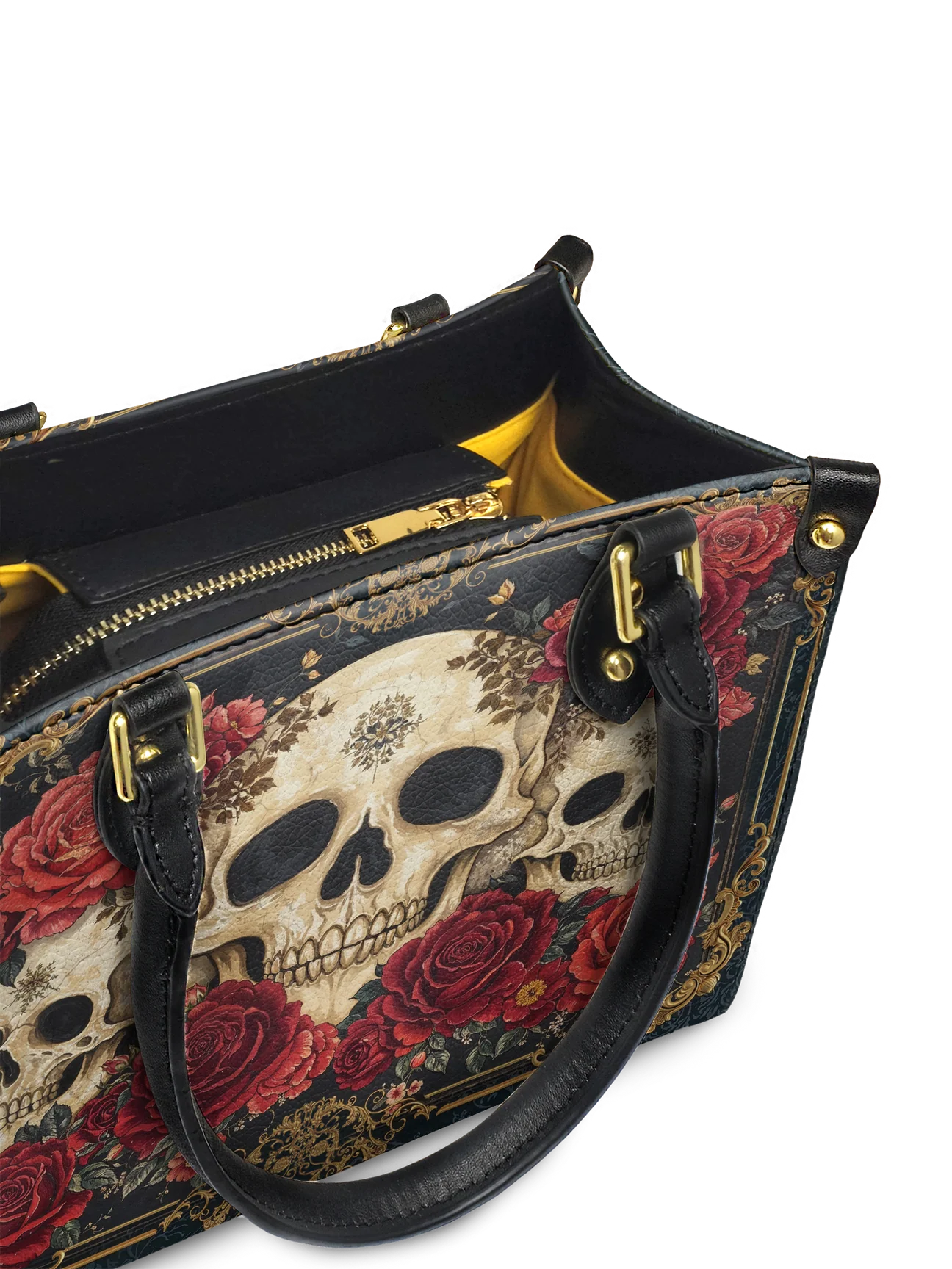 "Bloodrose" Small Leather Bag Matching Set (FREE WALLET)