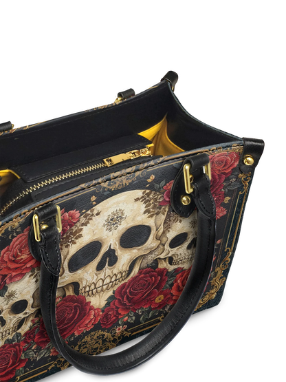 "Bloodrose" Small Leather Bag Matching Set (FREE WALLET)