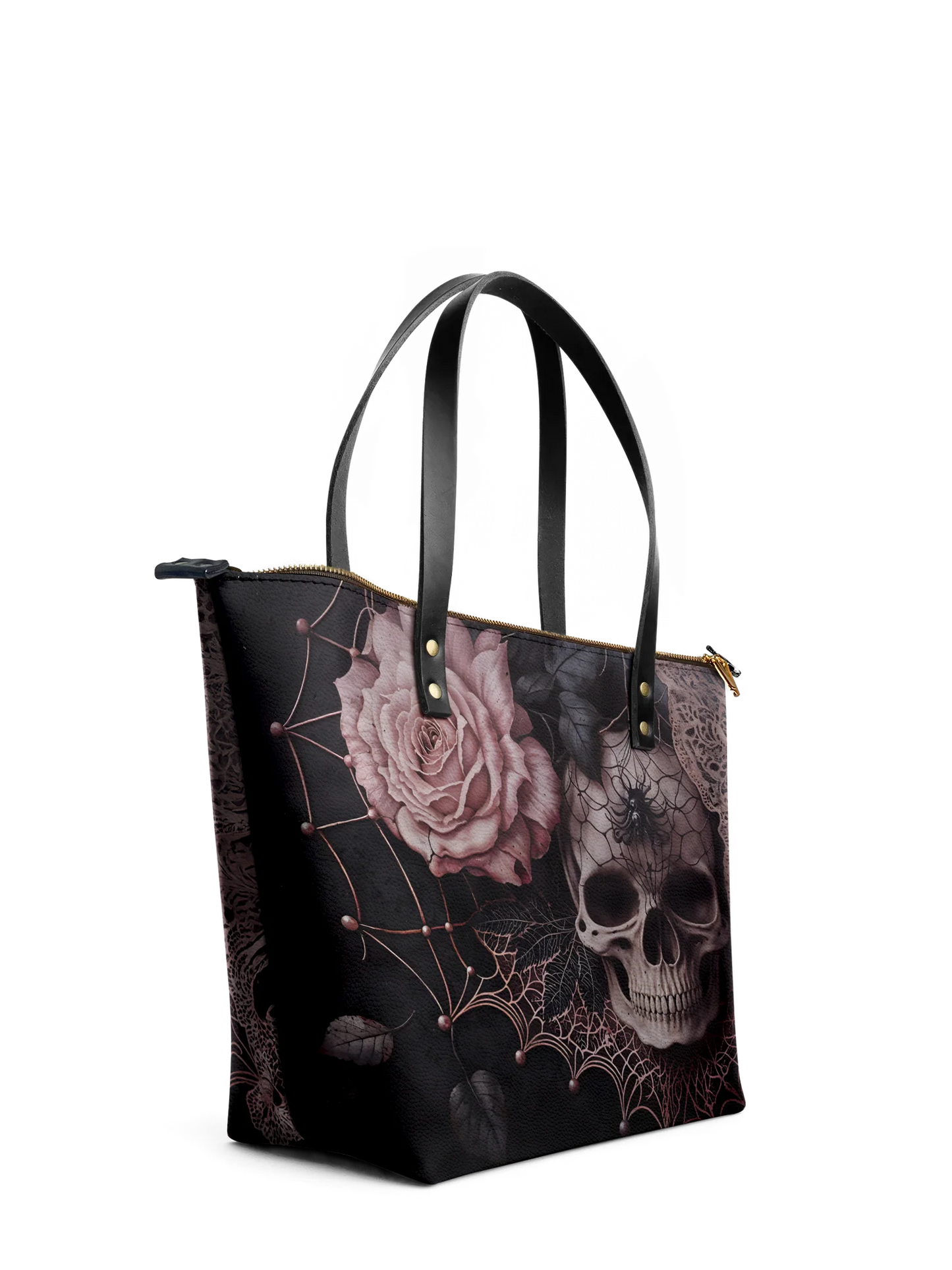 "Venomina" Leather Tote Bag Matching Set (FREE WALLET)