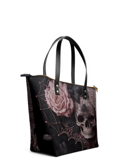 "Venomina" Leather Tote Bag Matching Set (FREE WALLET)