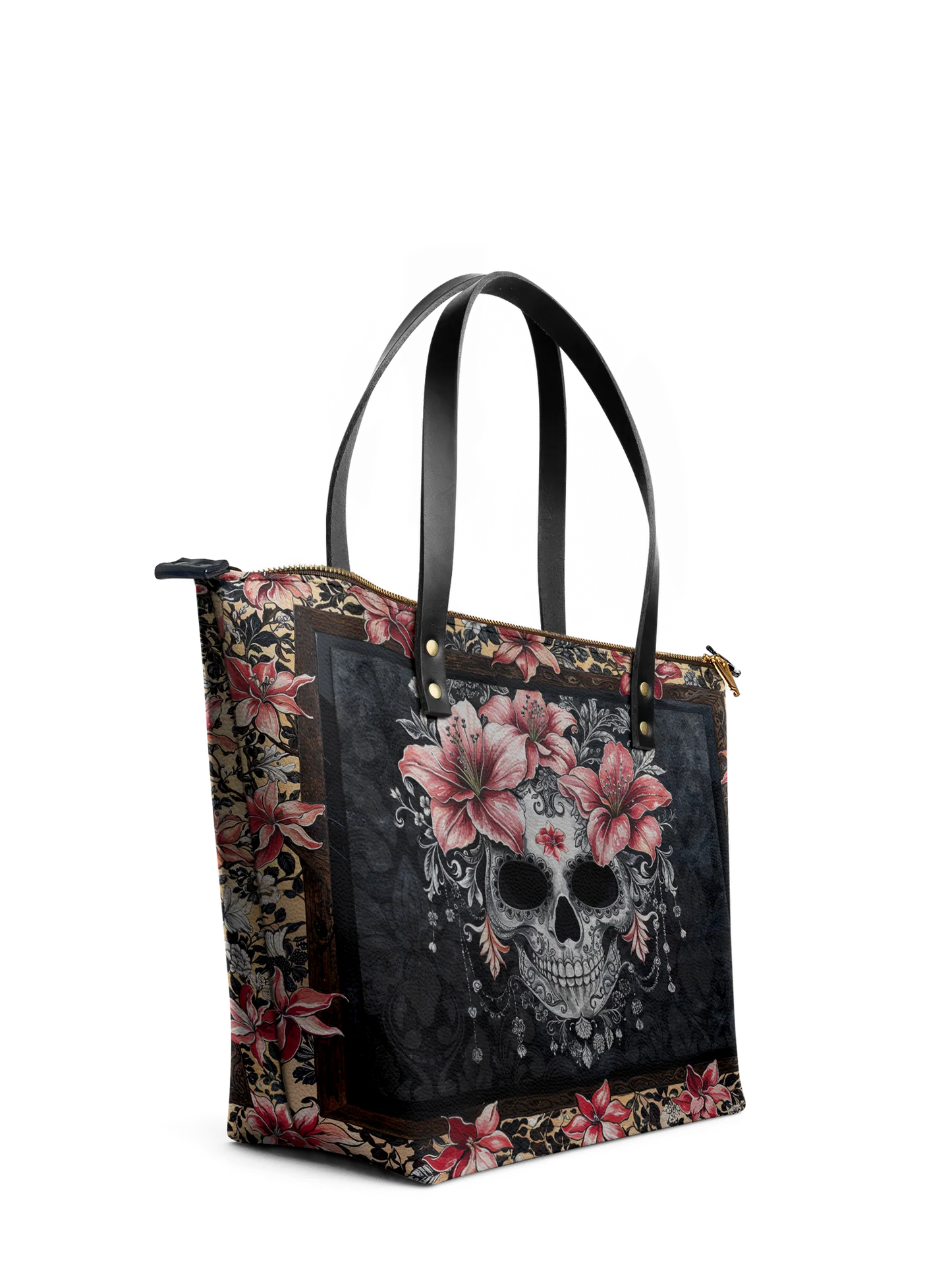 "Roselace" Leather Tote Bag Matching Set (FREE WALLET)