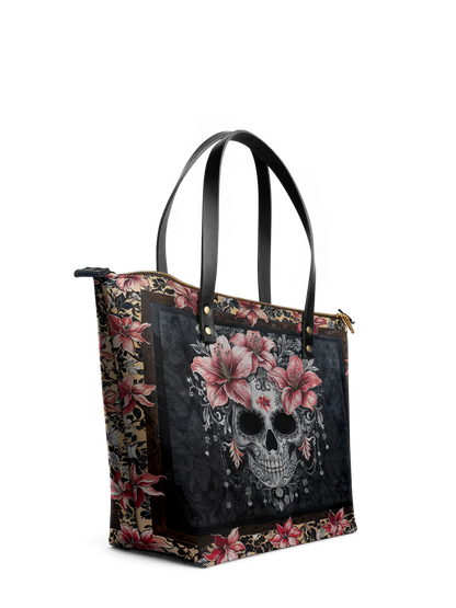 "Roselace" Leather Tote Bag Matching Set (FREE WALLET)