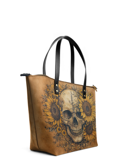 "Heliovoid" Leather Tote Bag Matching Set (FREE WALLET)