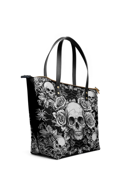 "Gravebloom" Leather Tote Bag Matching Set (FREE WALLET)
