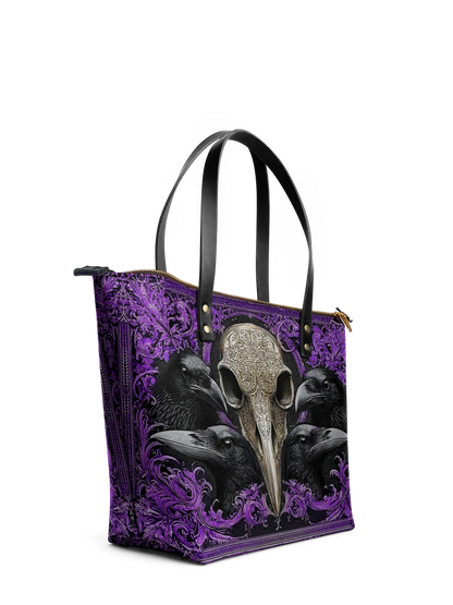 "Corvexia" Leather Tote Bag Matching Set (FREE WALLET)