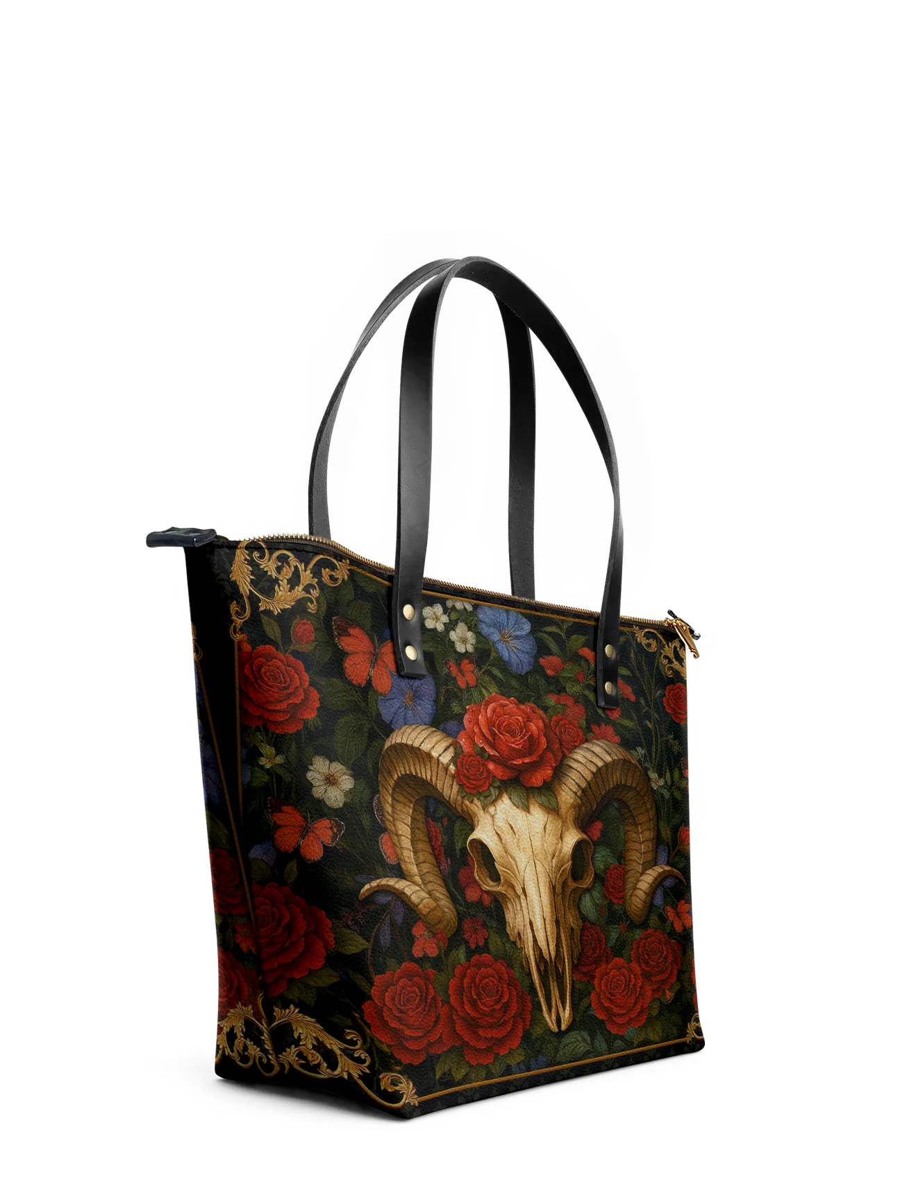 "Rosethorn" Leather Tote Bag Matching Set (FREE WALLET)