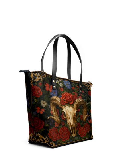 "Rosethorn" Leather Tote Bag Matching Set (FREE WALLET)