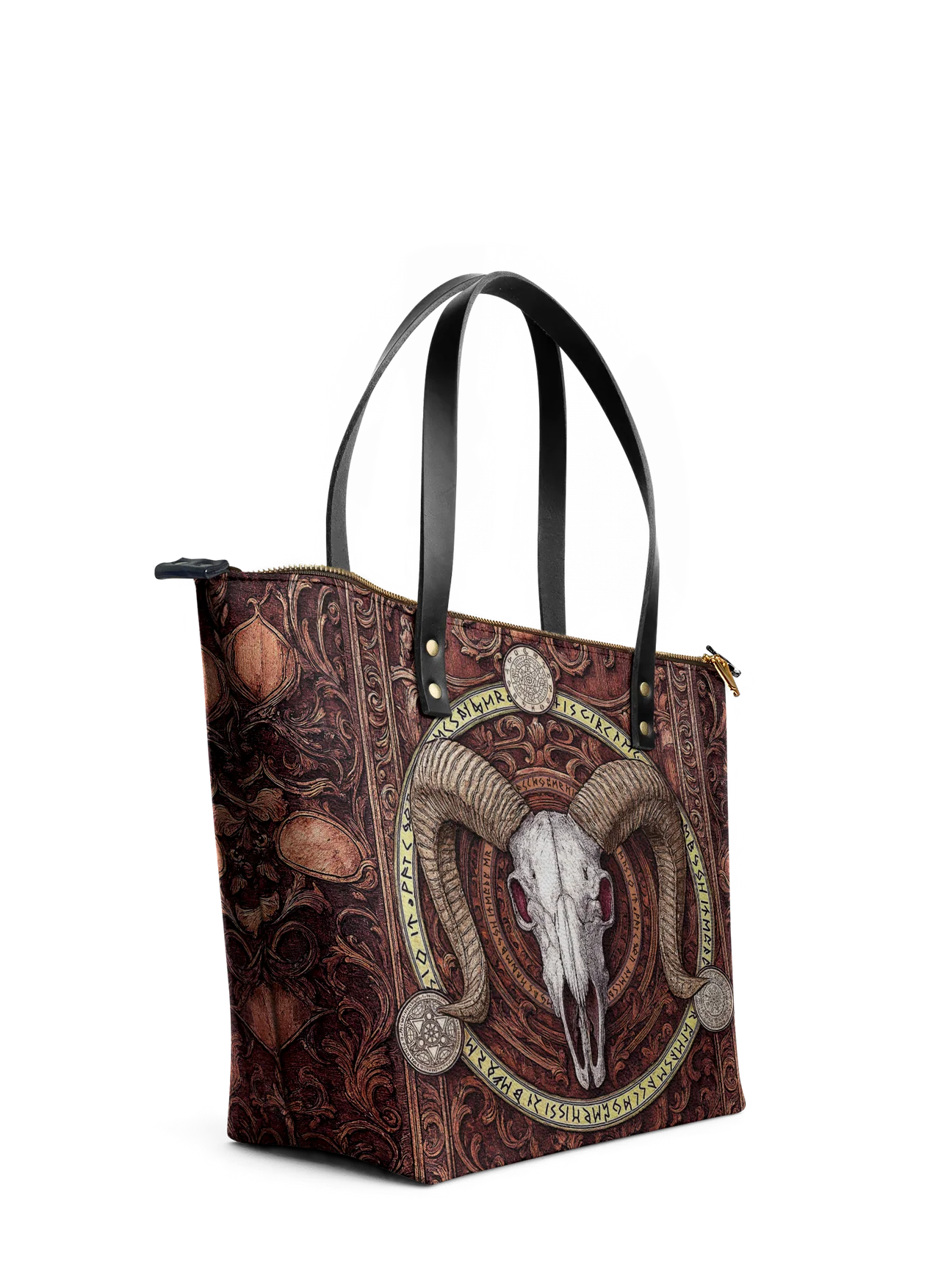 "Hexram" Leather Tote Bag Matching Set (FREE WALLET)