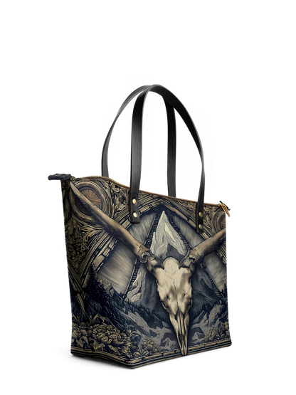 "Altarhorn" Leather Tote Bag Matching Set (FREE WALLET)