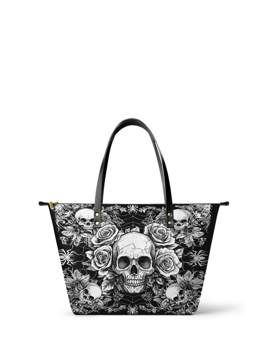 "Gravebloom" Leather Tote Bag Matching Set (FREE WALLET)