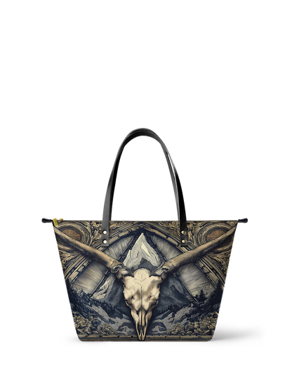 "Altarhorn" Leather Tote Bag Matching Set (FREE WALLET)