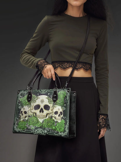 "Bloodrose" Poison Ivy - Leather Handbag Matching Set (FREE WALLET)
