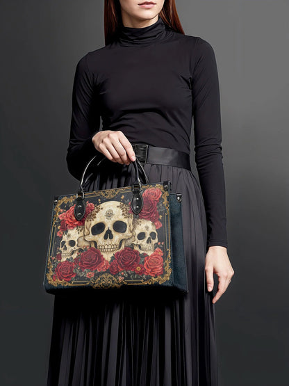 "Bloodrose" - Leather Handbag Matching Set (FREE WALLET)