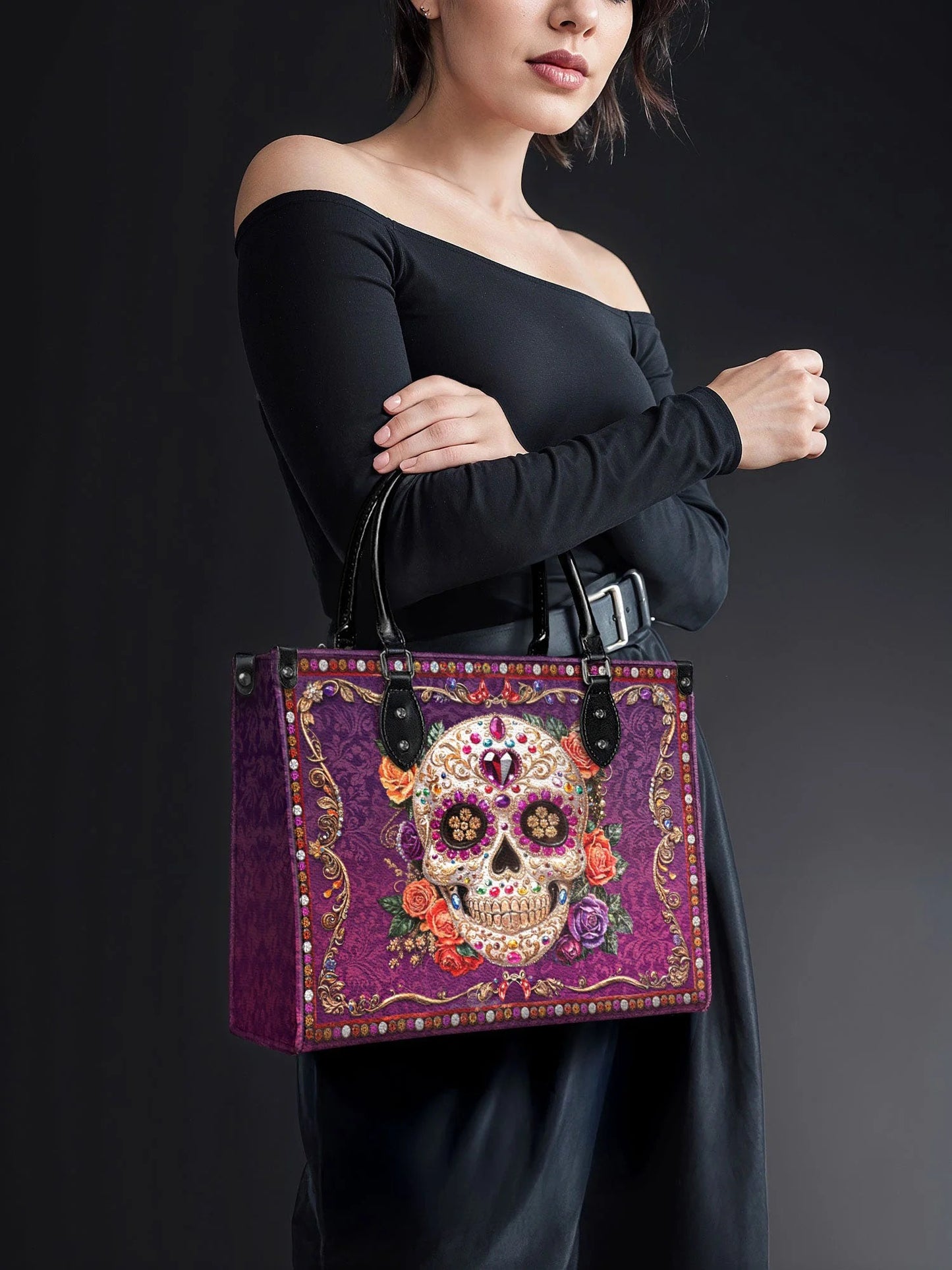 "Catrinelle" - Leather Handbag Matching Set  (FREE WALLET)