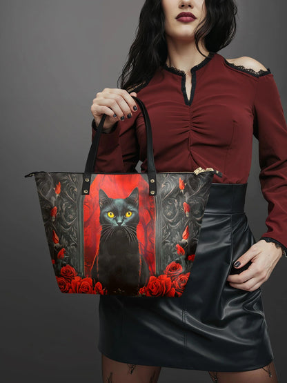 "Nyxrose" Leather Tote Bag Matching Set (FREE WALLET)