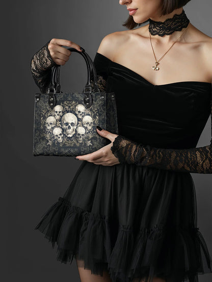 "Deathmark" - Small Leather Handbag Matching Set (FREE WALLET)