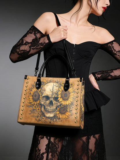 "Heliovoid" - Leather Handbag Matching Set (FREE WALLET)