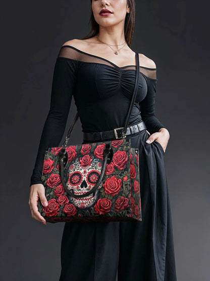 "La Roja" - Leather Handbag Matching Set (FREE WALLET)