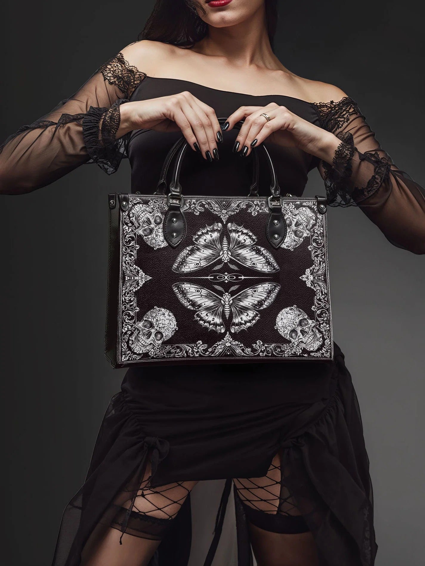 "Morthwing" - Leather Handbag Matching Set (FREE WALLET)