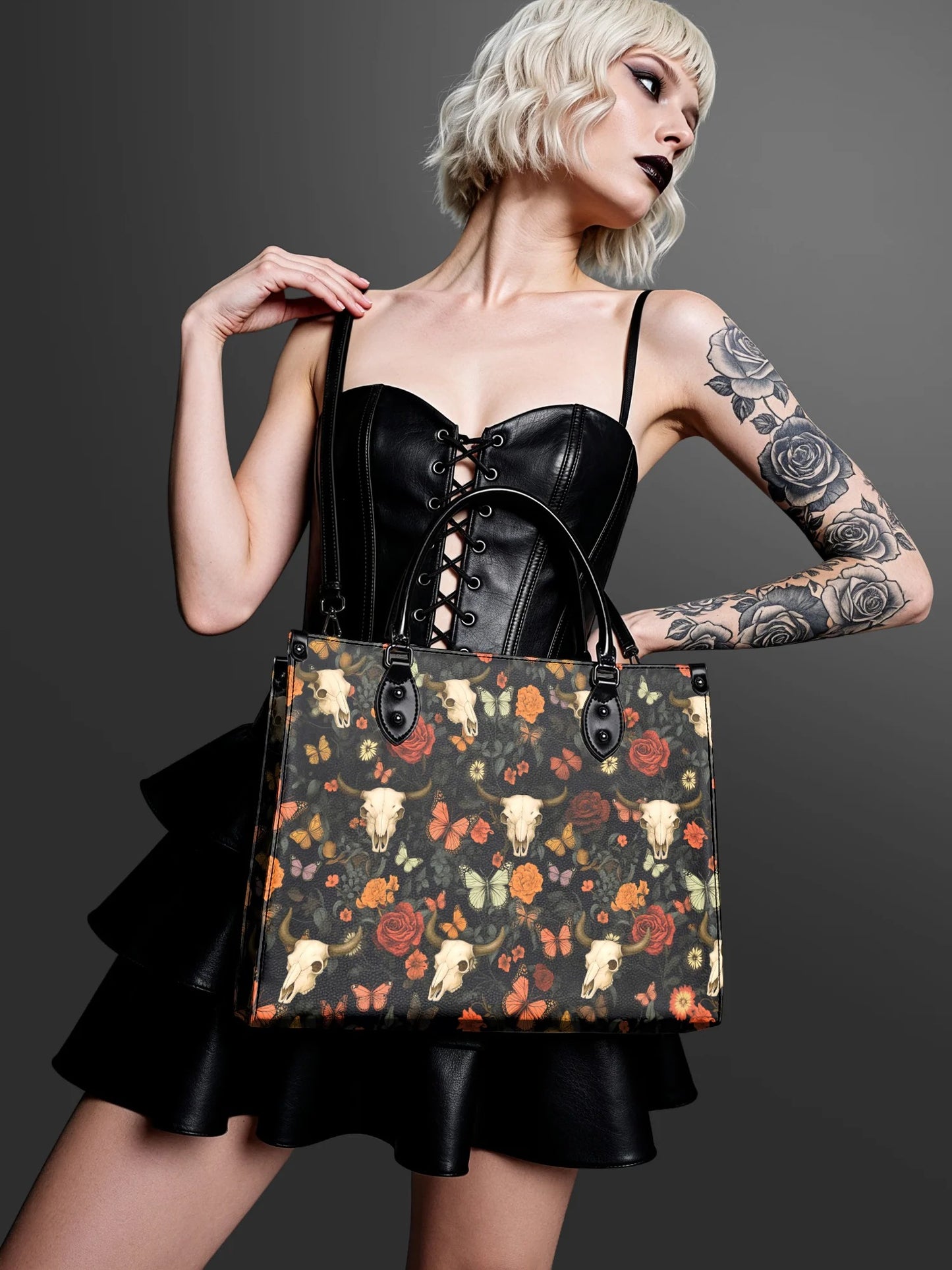 "Thornfall" - Leather Handbag Matching Set (FREE WALLET)