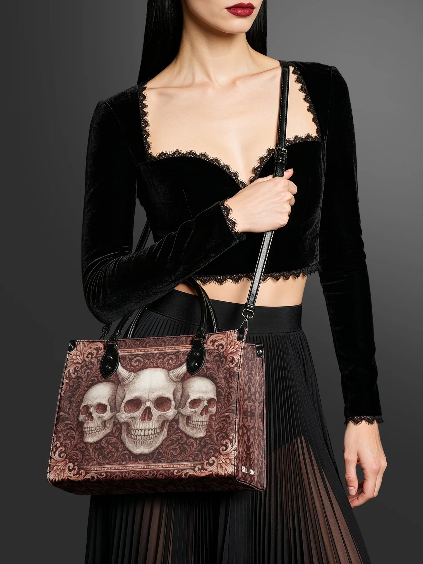 "Triskelion" - Leather Handbag Matching Set (FREE WALLET)