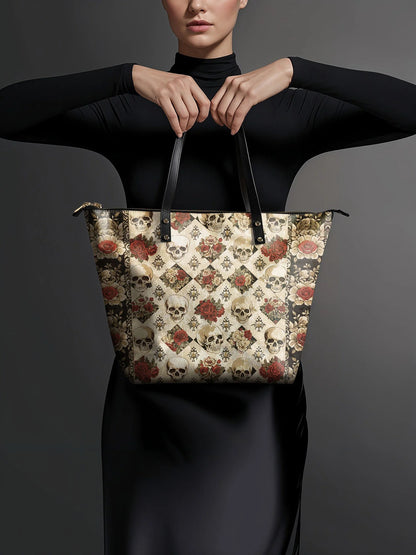 "Mournaire" Leather Tote Bag Matching Set (FREE WALLET)