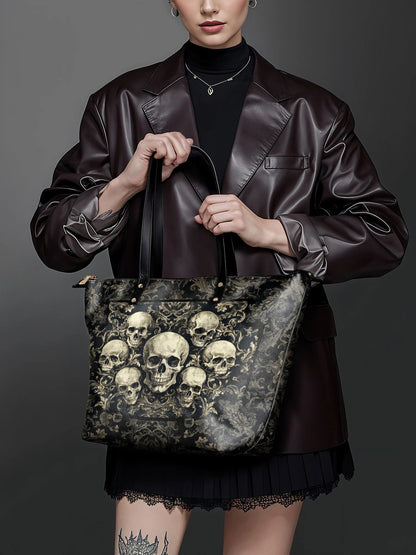 "Deathmark" Leather Tote Bag Matching Set (FREE WALLET)