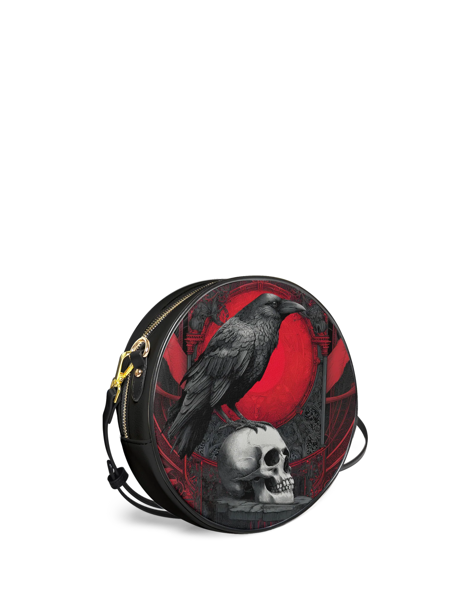 "Bloodraven" Circle Crossbody Bag