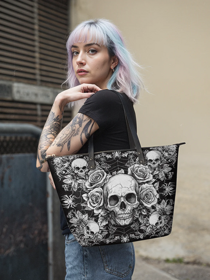 "Gravebloom" Leather Tote Bag Matching Set (FREE WALLET)