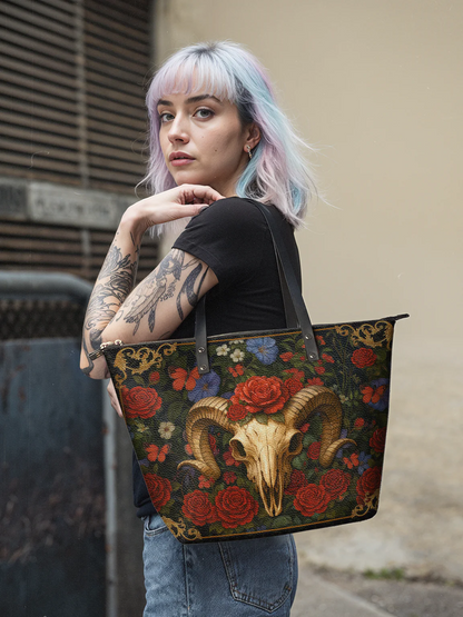 "Rosethorn" Leather Tote Bag Matching Set (FREE WALLET)