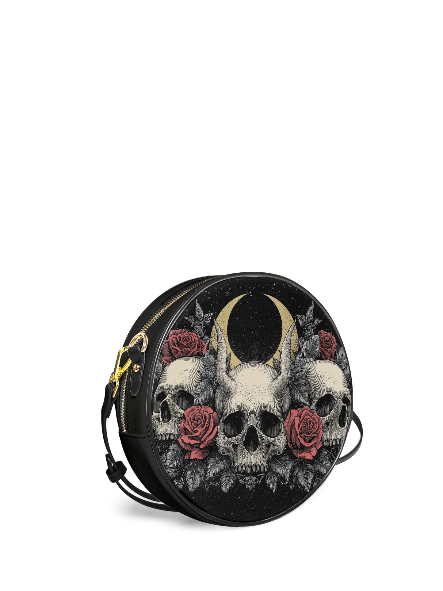 "Nightrosary" Circle Crossbody Bag