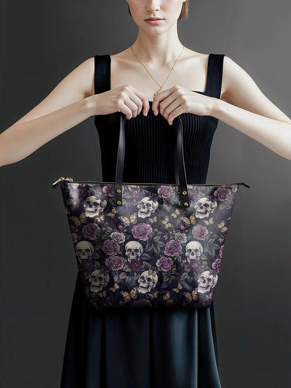 "Noctaflora" Leather Tote Bag Matching Set (FREE WALLET)