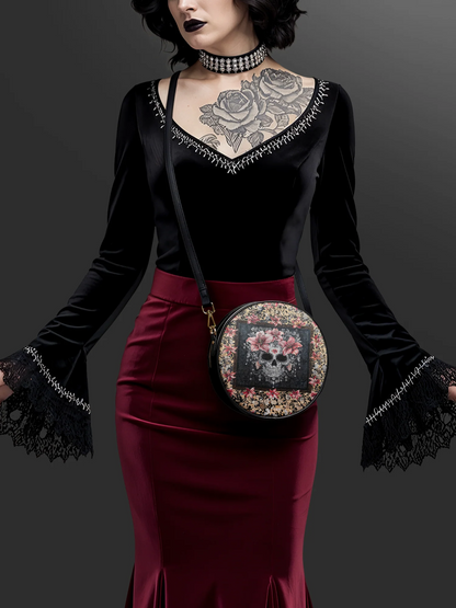 "Roselace" Circle Crossbody Bag