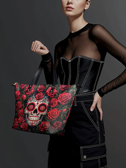 "La Roja" Leather Tote Bag Matching Set (FREE WALLET)