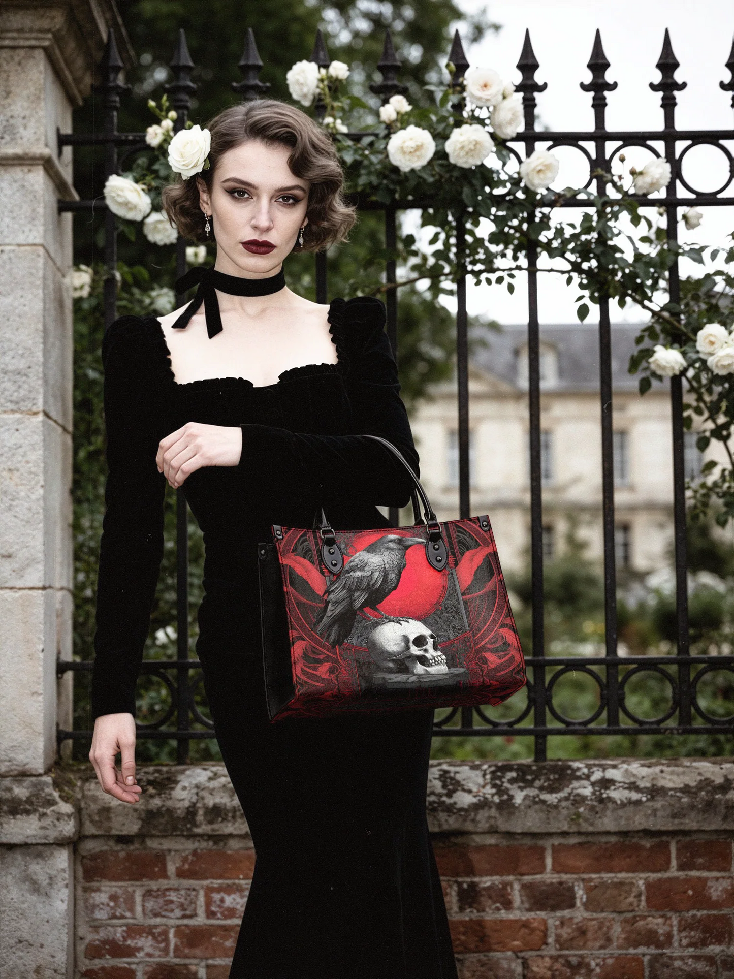 "Bloodraven"- Leather Handbag Matching Set (FREE WALLET)